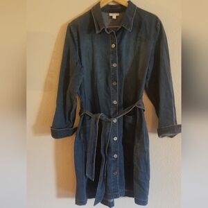 Style & Co. Dark Blue Long Sleeve Dress